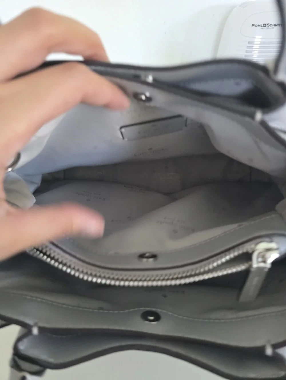 Kate Spade Dumpling Satchel in Grey. Excellent Condition